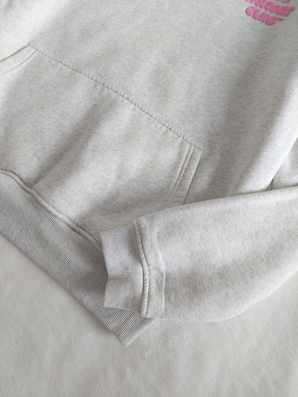 White Fox Women's XS/S Oversized Hoodie Sweatshirt Pink Logo - Picture 4 of 8